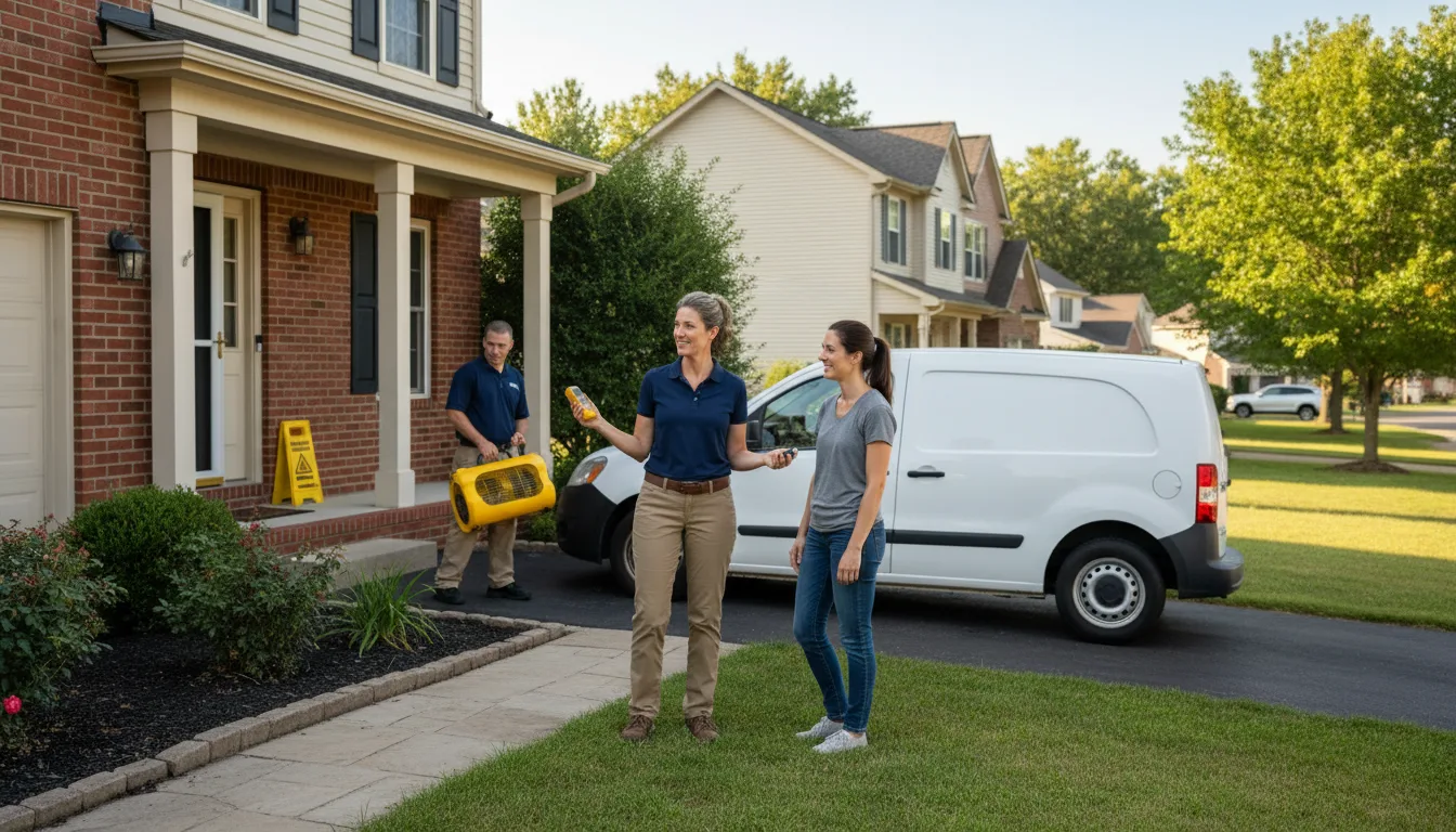 Water restoration image for Water Damage & Restoration Services in Elkhart, TX